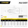 Snorkeling and Swimming Fins Maui Short Cressi