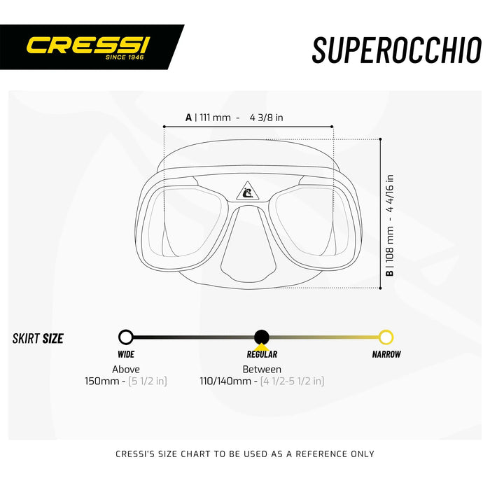 Scuba Diving Mask Superocchio Cressi